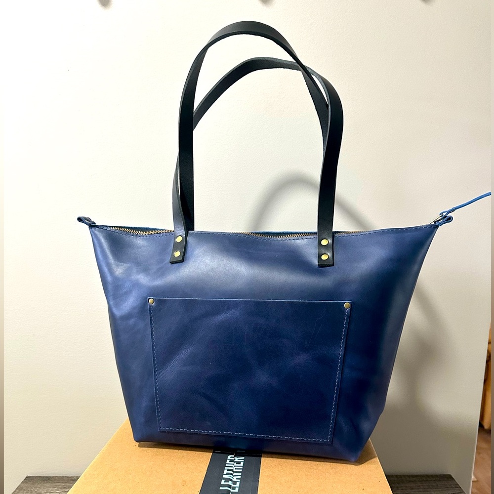 💙 SALE :: Portland Leather :: Large Zipper Tote :: 🤠💙